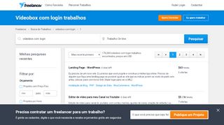 
                            6. Videobox com login Jobs, Employment | Freelancer