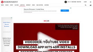 
                            10. Videoder: YouTube video download app hits 40m installs despite new ...