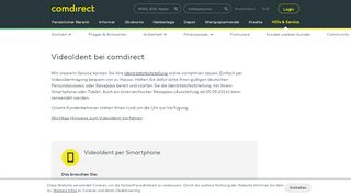 
                            4. VideoIdent | comdirect.de