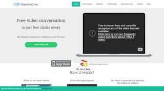 
                            1. Videolink2me: Online video calls in browser for free