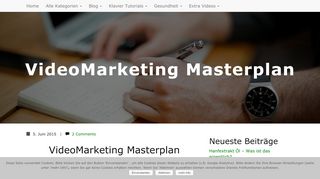 
                            13. VideoMarketing Masterplan - Das Online-Lernportal