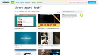 
                            7. Videos about “login” on Vimeo
