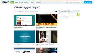 
                            8. Videos about “login” on Vimeo