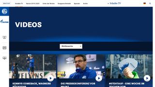 
                            6. Videos Archiv - Schalke TV - Schalke 04