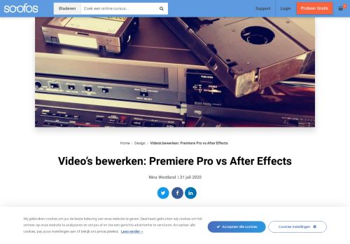 
                            4. Video's bewerken: Premiere Pro vs After Effects - Soofos