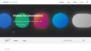 
                            4. Videos - Facebook for Developers