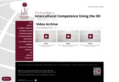 
                            6. Videos | Intercultural Development Inventory | IDI Login