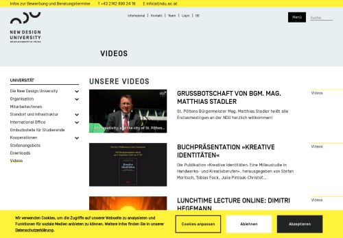 
                            5. Videos - New Design University