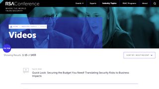 
                            5. Videos | RSA Conference