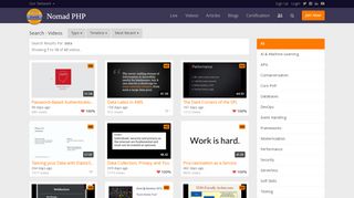 
                            7. VIDEOS - Search Results For 'data' - Nomad PHP