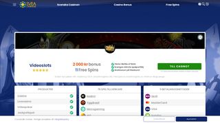 
                            4. Videoslots bonus - Bäst välkomstbonus på Videoslots - Svea Casino