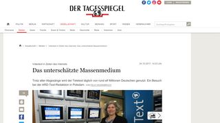 
                            7. Videotext in Zeiten des Internets: Das unterschätzte Massenmedium ...