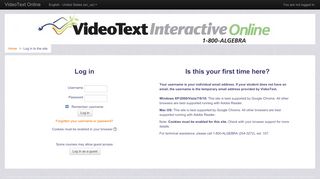
                            2. VideoText Online: Algebra: A Complete Course