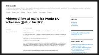 
                            8. Viderestilling af mails fra Punkt KU-adressen (@stud.ku.dk)! – kukua ...