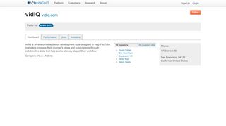 
                            11. vidIQ - CB Insights