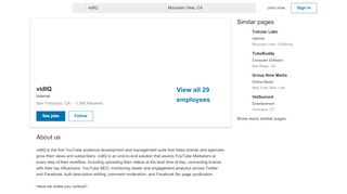 
                            7. vidIQ | LinkedIn