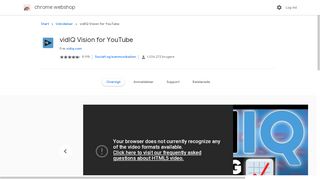 
                            2. vidIQ Vision for YouTube - Chrome Webshop - Google Chrome