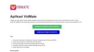 
                            5. VidMate Apk 3.6603 (Terbaru) Download GRATIS | Situs Resmi