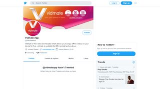 
                            8. Vidmate App (@vidmateapp) | Twitter