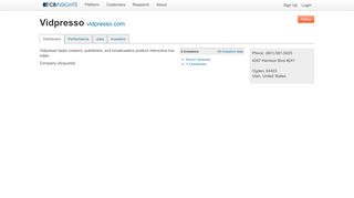 
                            11. Vidpresso - CB Insights