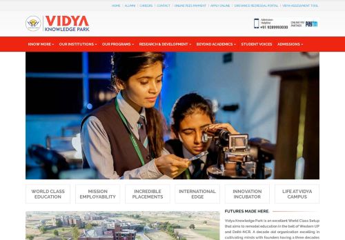 
                            11. Vidya Knowledge Park: Best Placement Colleges, Meerut, Delhi NCR