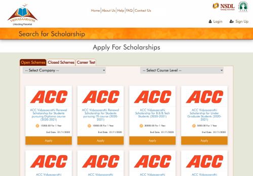 
                            4. Vidyasaarathi | Apply For Scholarships Online And Avail Education Loan