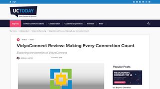 
                            11. VidyoConnect Review: Making Every Connection Count - UC Today