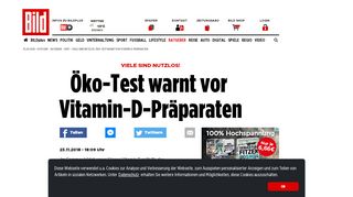 
                            11. Viele sind nutzlos: Öko-Test warnt vor Vitamin-D-Präparaten - Diät ...