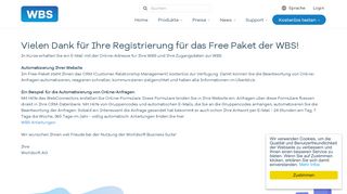 
                            5. Vielen Dank für Ihre Registrierung für das Free Paket der WBS!