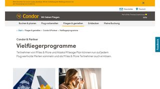 
                            2. Vielfliegerprogramme - Condor