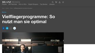 
                            8. Vielfliegerprogramme: So nutzt man sie optimal - Bilanz