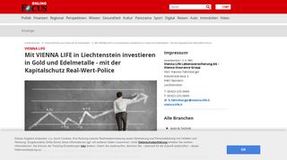 
                            9. Vienna Life | Erfolgreich in Gold investieren - FOCUS.de