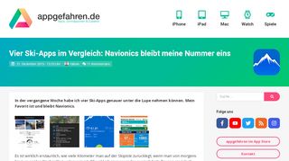 
                            4. Vier Ski-Apps im Vergleich: Navionics bleibt meine Nummer eins ...