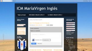 
                            11. viernes, 8 de febrero de 2019 - ICM MaríaVirgen Inglés