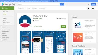 
                            4. VietinBank iPay - Ứng dụng trên Google Play