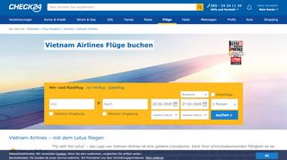 
                            7. ▷ Vietnam Airlines Flüge ▷ Check-in, Gepäck & WLAN | CHECK24