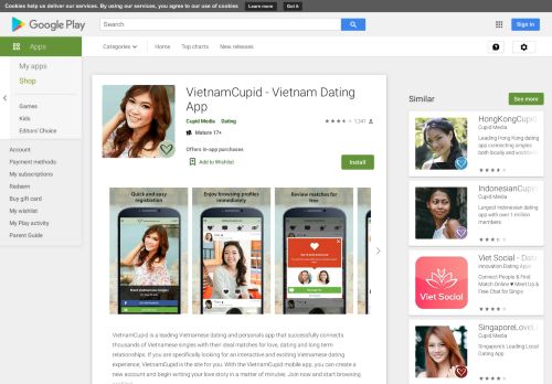 
                            10. VietnamCupid - Ứng Dụng Hẹn Hò Việt Nam - Ứng dụng trên Google ...