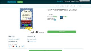 
                            1. View advertisements bearbux - Money Online Investment