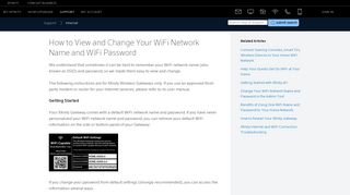 
                            2. View and Change Your WiFi Network Name and WiFi Password - Xfinity