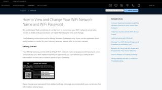 
                            3. View and Change Your WiFi Network Name and WiFi Password