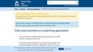
                            8. View and comment on a planning application | Cambridge City Council