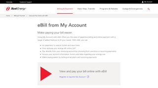 
                            2. View and Pay Online with eBill | Xcel Energy