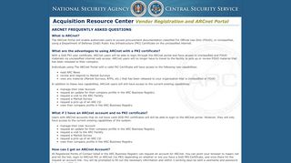 
                            7. View frequently asked questions about ARCnet - NSA ARC Business ...