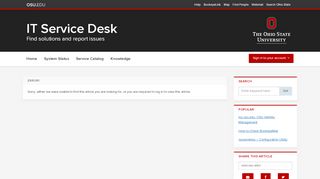 
                            7. View Knowledge Base Article | IT Service Desk