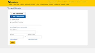 
                            12. View my Itinerary - Expedia