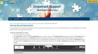 
                            8. View Pay Slip and Salary Details - Empxtrack