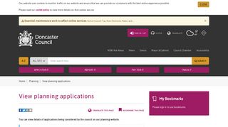 
                            10. View planning applications - Doncaster Council