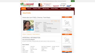 
                            4. View Profile - Second Marriage, Divorce Marriage, Marriage Portal for ...