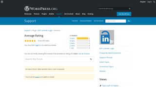 
                            3. View: [RDP Linkedin Login] Reviews | WordPress.org