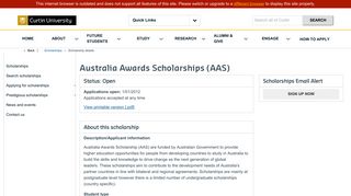 
                            8. View Scholarship - Australia Awards Scholarships (AAS)
